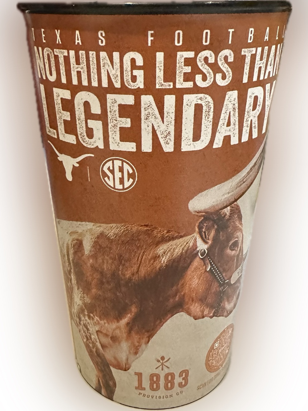 2026 TEXAS LONGHORN FOOTBALL GAME CUP BEVO XV HOOK EM HORNS COLLECTIBLE 32OZ
